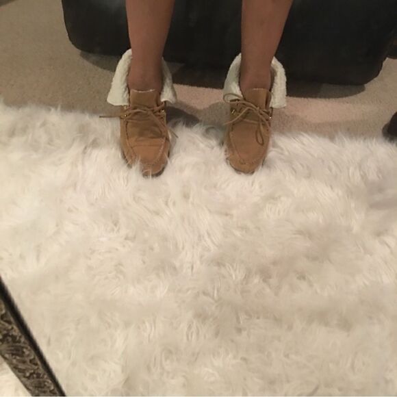 Michael Kors Leather Suede Moccasin wedge Booties - Picture 4 of 16